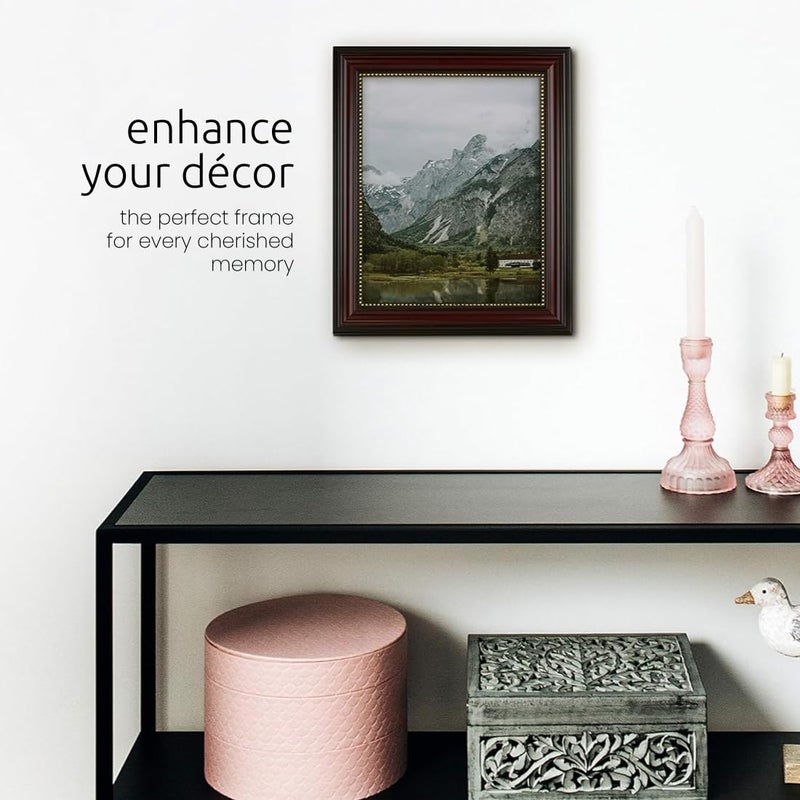 Kiera Grace Classic Traditional Lucy Picture Frame, 8" x 10", Dark Brown - Image 3